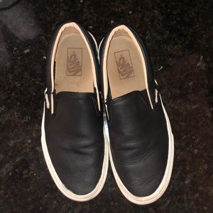 Black vans slip on shoes!!!